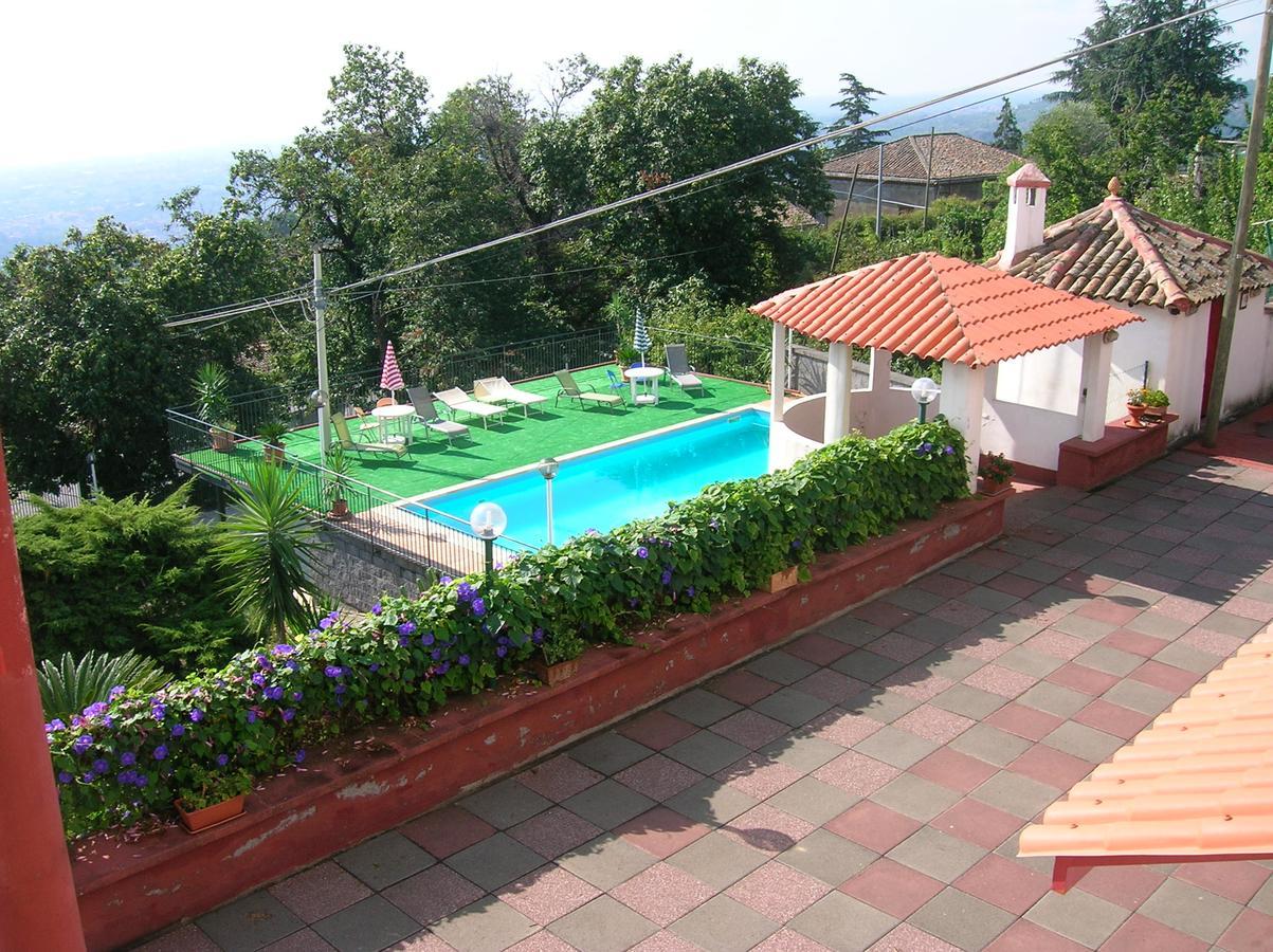 Al Villino Sunshine In Villa Con Piscina Ed Idromassaggio SantʼAlfio Exterior foto